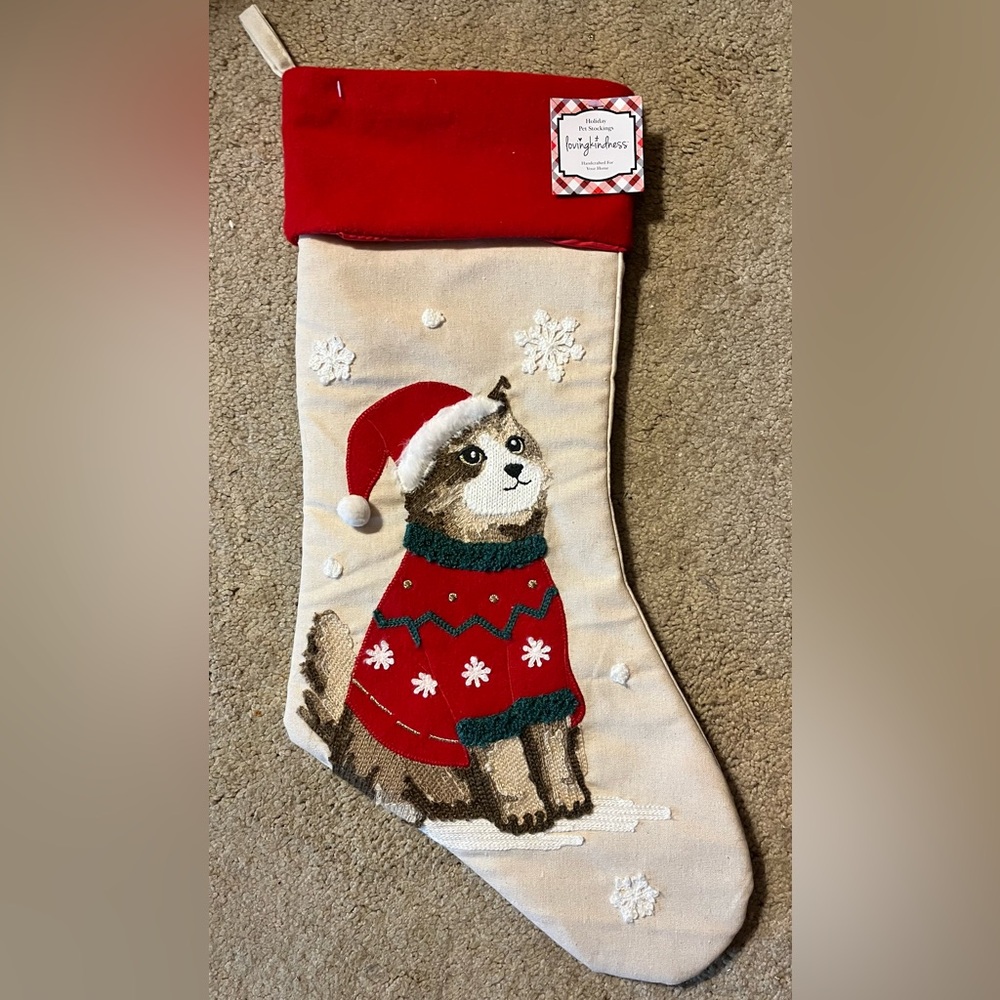 Cat Christmas Stocking